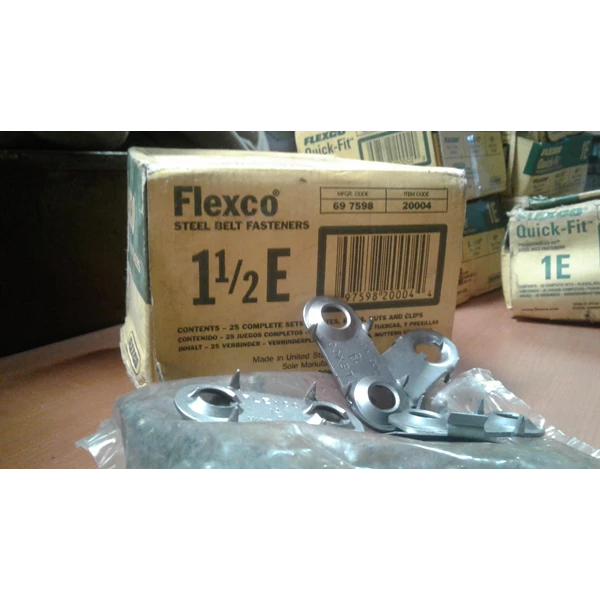 Fastener flexco 2E 1E 1-1/2E dan ukuran lainya