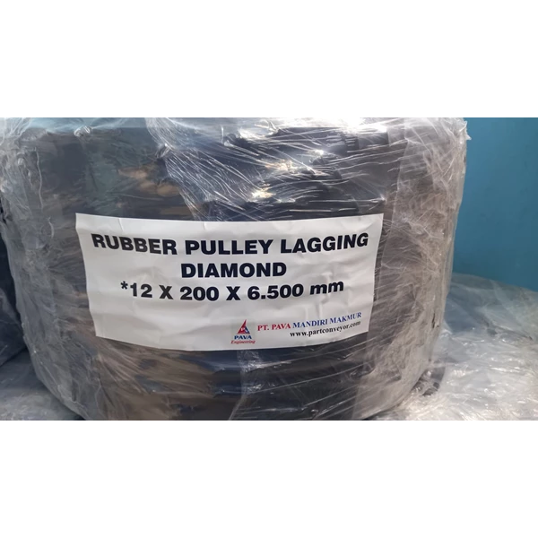 Rubber Lagging Pully Ceramic and Diamond